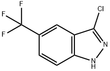 3-氯-5-(三氟甲基)-1H-吲唑 结构式