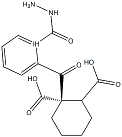 2-{[2-(2-iodobenzoyl)hydrazino]carbonyl}cyclohexanecarboxylic acid 结构式