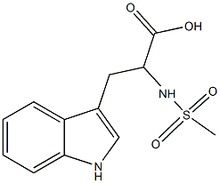 N-(甲基磺酰基)色氨酸 结构式