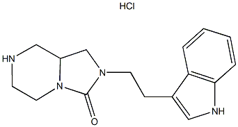 2-[2-(1H-Indol-3-yl)ethyl]hexahydroimidazo[1,5-a]pyrazin-3(2H)-one hydrochloride 结构式