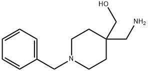 4-(氨基甲基)-1-苄基-4-(羟基甲基)哌啶 结构式