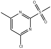 4-氯-6-甲基-2-(甲基磺酰基)嘧啶 结构式