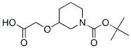 1-BOC-3-哌啶氧乙酸 结构式