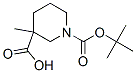 1-BOC-3-甲基-3-哌啶甲酸 结构式