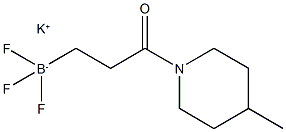 三氟(3-(4-甲基哌啶-1-基)-3-羰基丙基)硼酸钾 结构式