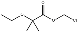 2-乙氧基-2-甲基丙酸氯甲酯 结构式