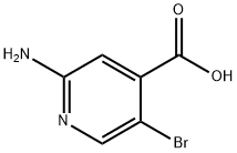 2-氨基-5-溴吡啶-4-羧酸 结构式