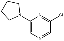 2-CHLORO-6-(PYRROLIDIN-1-YL)PYRAZINE 结构式