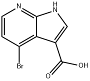 4-溴-1H-吡咯并[2,3-B]吡啶-4-甲酸 结构式