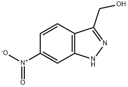 6-硝基-1H-吲唑-3-甲醇 结构式