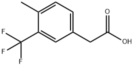 4-甲基-3-三氟甲基苯乙酸 结构式