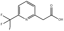 6-三氟甲基吡啶-2-乙酸 结构式
