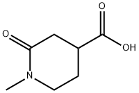 1-甲基-2-氧代哌啶-4-羧酸 结构式