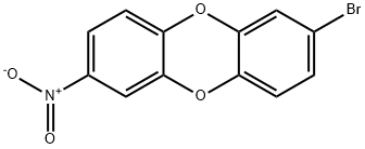 2-溴-7-硝基二苯并[B,E][1,4]二噁英 结构式