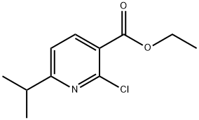2-Chloro-6-isopropylpyridine-3-carboxylic acid ethyl ester 结构式