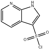 1H-吡咯并[2,3-B]吡啶-3-磺酰氯 结构式