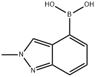 2-METHYLINDAZOLE-4-BORONIC ACID 结构式