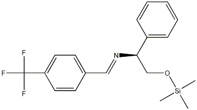 (ALPHAS)-N-[[4-(三氟甲基)苯基]亚甲基]-ALPHA-[[(三甲硅基)氧基]甲基]苄胺 结构式