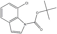 1-BOC 7-CHLOROINDOLE 结构式