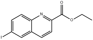 6-Iodo-quinoline-2-carboxylic acid ethyl ester 结构式