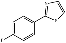 2-(4-氟苯基)噻唑 结构式