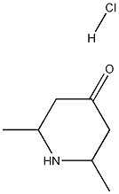 2,6-二甲基哌啶4-酮盐酸盐 结构式