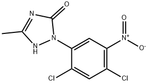 2-(2,4-二氯-5-硝基苯基)-1,2-二氢-5-甲基-3H-1,2,4-三唑-3-酮 结构式