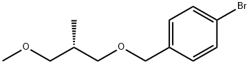 (S)-1-溴-4-((3-甲氧基-2-甲基丙氧基)甲基)甲苯 结构式