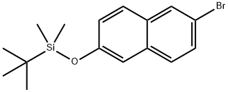 2-(T-BUTYLDIMETHYLSILYLOXY)-6-BROMONAPHTHALENE 结构式