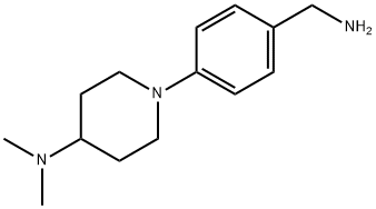 1-(4-(AMINOMETHYL)PHENYL)-N,N-DIMETHYLPIPERIDIN-4-AMINE 结构式