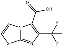 6-(三氟甲基)咪唑并[2,1-B]噻唑-5-羧酸 结构式