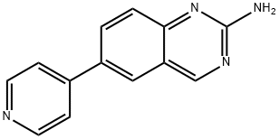 6-(4-吡啶基)-2-喹唑啉胺 结构式