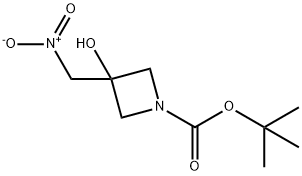 3-羟基-3-(硝基甲基)氮杂丁烷-1-羧酸叔丁酯 结构式