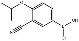 (3-氰基-4-异丙氧基苯基)硼酸 结构式