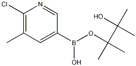 6-氯-5-甲基吡啶-3-硼酸频哪醇酯 结构式