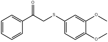 4-Methoxy-alpha-[(3-Methoxyphenyl)thio]Acetophenone 结构式