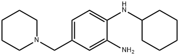 N1-环己基-4-(1-哌啶甲基)-1,2-苯二胺 结构式