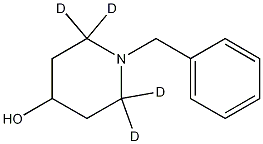 1-苄基-4-哌啶醇-2,2,6,6-D<SUB>4</SUB> 结构式