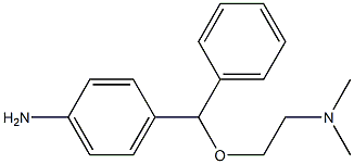 4-((2-(dimethylamino)ethoxy)(phenyl)methyl)aniline 结构式