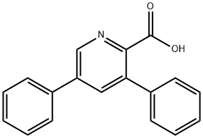 3,5-Diphenylpyridine-2-carboxylic acid 结构式