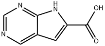 7H-吡咯并[2,3-D]嘧啶-6-甲酸 结构式