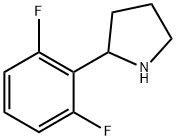 2-(2,6-二氟苯基)吡咯烷 结构式