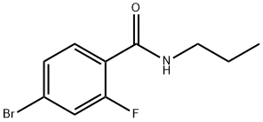 4-溴-2-氟-N-丙基苯甲酰胺 结构式