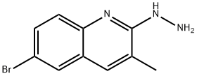 6-Bromo-2-hydrazino-3-methylquinoline hydrochloride 结构式