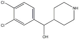 (3,4-Dichloro-phenyl)-piperidin-4-yl-methanol 结构式