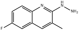 6-Fluoro-2-hydrazino-3-methylquinoline hydrochloride 结构式