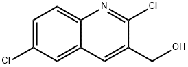 2,6-二氯喹啉-3-甲醇 结构式