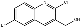 6-BROMO-2-CHLOROQUINOLINE-3-METHANOL 结构式