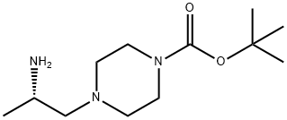 (S)-4-(2-氨基丙基)哌嗪-1-羧酸叔丁酯 结构式