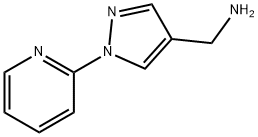 4-(氨基甲基)-1-(吡啶-2-基)吡唑 结构式